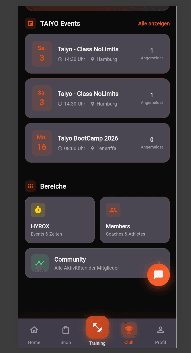 Events and Sections Overview