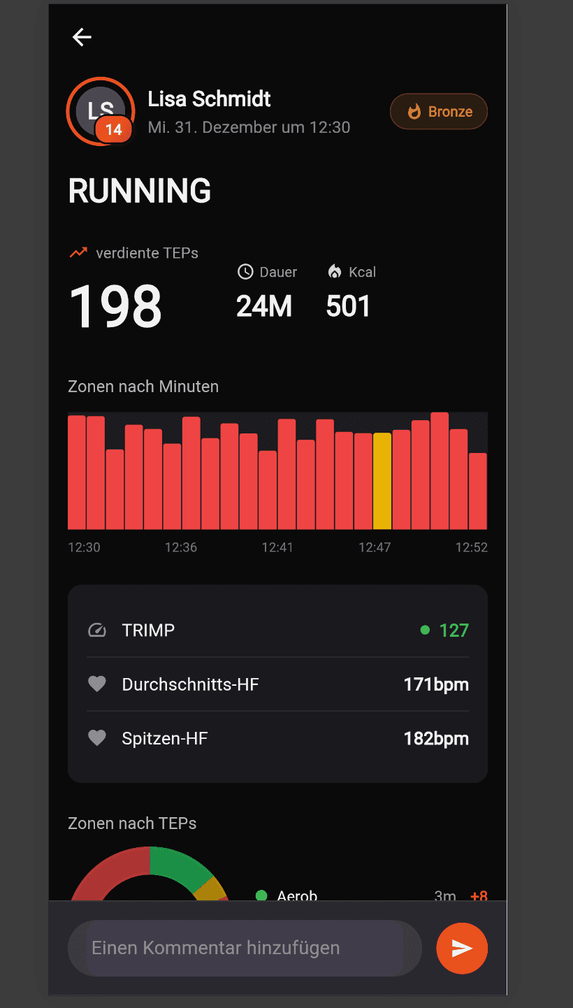 Workout Details - Heart Rate Zones